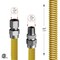 Flextron Gas Line Hose 1/2'' O.D.x30'' Len 1/2" FIPxMIP Fittings Yellow Coated Stainless Steel Flexible FTGC-YC38-30C - alternate 5
